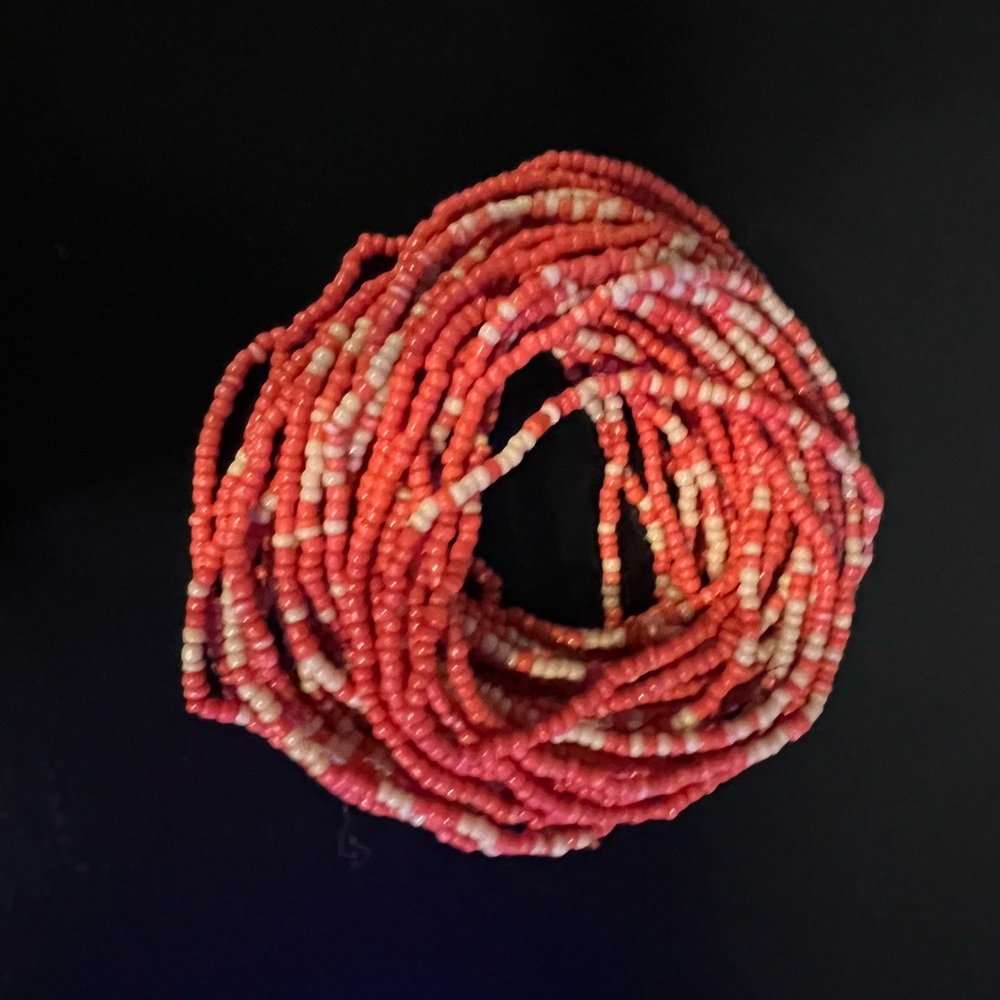 Coral seed bracelet